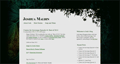 Desktop Screenshot of joshuamalbin.com
